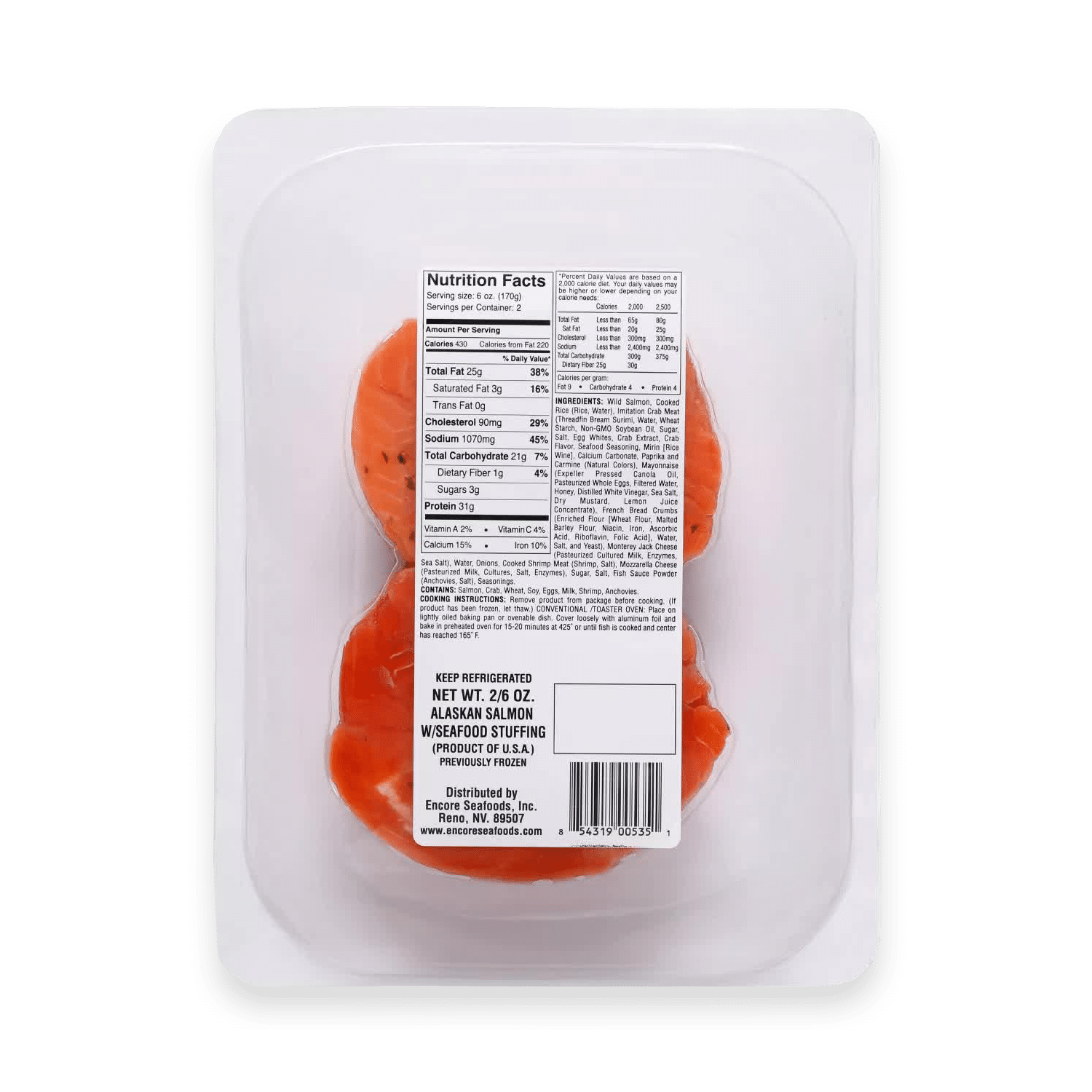 Encore Seafoods Stuffed Alaskan Salmon - Slika 2