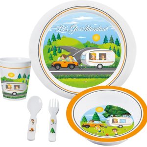 Melaminski set dječji Adventure 3+