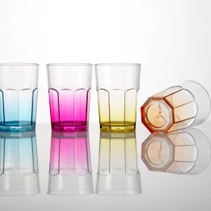 Čaše Octoglass Color