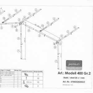 Okvir za proširenje baldehina/predšatora