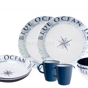 Melaminski servis Blue Ocean TETE ( 2 osebi)